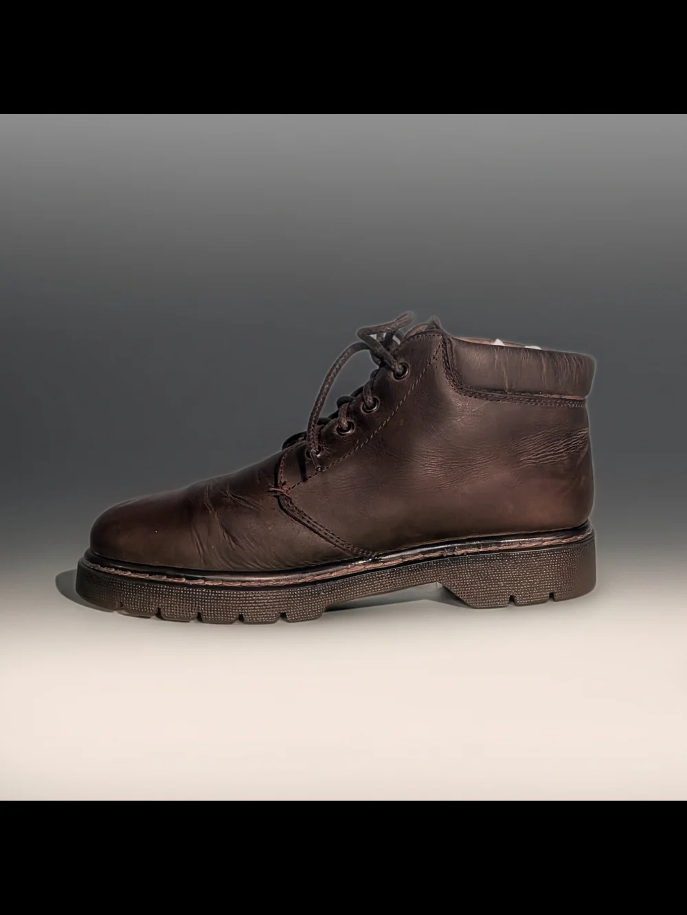 Sonoma Dark Brown Leather Chukka Boots Size Mens 8 /Women's 10